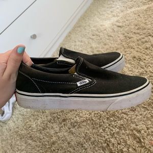 Black slip on vans